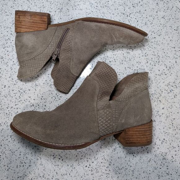 Seychelles Anthropologie score ankle boots taupe tan women's size 9 - Picture 2 of 8